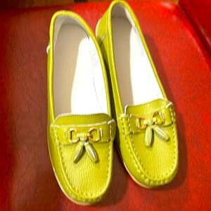 Werwaes Moccasin shoes green grass durable flexible soft leather loafers size 10